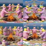 **Datanic ritual involving Teletubbies. --p uktsbu8 --v 7.0 --ar 2:3 --s 75** - Variations (Strong) by <@1052958752749387917> (relaxed)