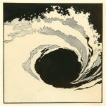 **Minimalist fluvioglacial vortex, monochrome, back and white line drawing, single line --p adreq7i** - Image #2 <@1015631618645438535>