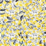 **"squeezing the day" in the style of watercolor, with a background of yellow lemons and grey leaves, light gray calligraphy of the words, in a cute, minimalistic style. --v 6.1 --ar 3:4 --zoom 2** - Zoom Out by <@1092803772004175932> (fast)