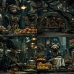 **Elf Market ; in the style of cinematic style photography, photorealistic images, ray tracing, subsurface-scattering, realistic lighting, live action 3D rendering --fast --v 7.0 --sref 89616974 --sv 4 --ar 3:5 --exp 50 --p 7u4x1qi** - <@1018138887199129620> (turbo)
