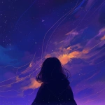 **a woman's head from behind in the dark looking up at the sky. The sky is beautiful and filled with stars and streaking details of color. --niji 6** - Upscaled (Creative) by <@656961830371196938> (fast)
-# Create, explore, and organize on [midjourney.com](<https://midjourney.com/imagine?from_discord=1>)