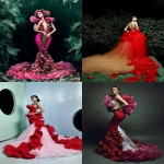 **rafflesia inspired gown --chaos 10 --ar 3:4 --raw --profile s6ozijt 2e136ei --stylize 50 --v 7.0 --draft** - <@871364285517934602> (relaxed)