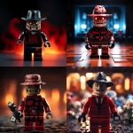 **Freddy from nightmare on elm street as a Lego mini figures --v 5.2** - <@1083045241520668722> (fast)