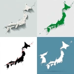 **a simple conceptual map illustration of Japan connected to the Eurasian continent by land, Japan no longer an island, land bridge between Japan and Korea and China, minimalistic style, white backgrou ar 16:9** - <@1099207703915679824> (fast)