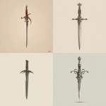 **a beautiful, simple thin dagger that looks like it could deftly dance, in the style of dungeons and dragons weapon illustration** - <@878478340170866709> (fast)