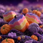 **blissful Halloween candy quicksand --sref 1662338142 238810998 704438408 --v 7.0 --sw 20 --s 500** - Image #2 <@911637101290877029>