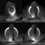 **<https://s.mj.run/MotLV_xLRZM> findiing the monochronolith <https://s.mj.run/nqnq6j3cQ1M> --s 250 --v 7.0** - Variations (Strong) by <@1071135204846096475> (relaxed)