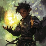 **a brown skinned warlock elf boy doing magic** - Image #1 <@784252075265490974>