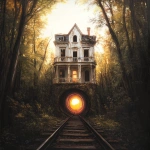 **wasted youth of the undead, crack of dawn in lands of shadow, homes left open at night, cheshire grins betray unpleasant truths, tunnels through the sun --weird 1000** - Image #2 <@1292011811876507738>