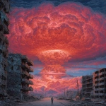 **by the artist richard corben depicting the end of the world via nuclear devastation, in the style 3d rendering --ar 13:16** - Image #4 <@1087506013407695028>