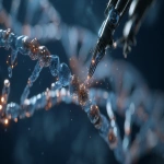 **ultra clean photorealistic futuristic AI nano-robot repairing a DNA strand, precision mechanical micro-arms placing molecular fragments, glowing repair nodes, translucent DNA lattice, high-detail nano surfaces, advanced CRISPR biotechnology aesthetic, cold blue sterile lighting, zero noise, cinematic macro realism, floating micro particles, depth of field, cutting-edge biomedical engineering, no text, no watermark --ar 16:9 --v 7.0 --q 2 --raw** - Image #4 <@1313398896784834591>