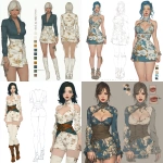 **Pickle pout lips fashion schematic modelling, full body turnaround, proffessional, 300 mm focal length, photos, snowflake macrophotography miniature studio lighting --p y7y559i** - <@639231094968942592> (relaxed)