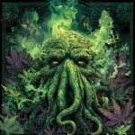 **a green danky Cthulu in the fashion of Cannabis Corpse albums artworks --v 7.0** - Image #3 <@1133242545728663653>