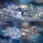 **an ultra-detailed, hyper-realistic close-up of the most beautiful snowflake ever created, perfectly symmetrical with intricate crystalline branches; delicate hexagonal patterns glowing with soft icy luminescence; tiny refracted rainbows shimmering inside the crystal edges; microscopic textures sharp and clear like cut glass; the snowflake floats gently in mid-air surrounded by a soft magical aura; tiny sparkling particles drift around it like enchanted stardust; background is dreamy and blurred with cool blue and silver tones; the entire scene feels ethereal, mystical, and impossibly beautiful; cinematic macro photography, extreme clarity, ultra-sharp focus on the snowflake’s structure, glowing highlights, magical winter atmosphere --ar 9:16** - <@228720634434289665> (fast)
-# Create, explore, and organize on [midjourney.com](<https://midjourney.com/imagine?from_discord=1>)