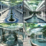 **empty shopping mall, large fountain in atrium, frutiger aero y2k vibe, plants, bases on <https://s.mj.run/NTuHn8J-0UM>** - <@1103799258295050333> (fast, stealth)