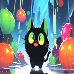 **pumpkincatclaymation inktober --chaos 20 --ar 16:9 --profile jxedwsk --niji 6 --sref 1986543840** - Image #2 <@937851746712186921>