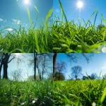 **spring grass. view from the ground. --v 6.0 --style raw** - <@1060466770776961064> (fast)