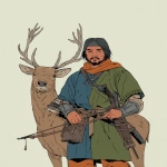 **dnd character art, hunter with the head of a deer --v 7.0 --p l7m9sk2 --ar 4:5** - Image #3 <@1072300480404914196>