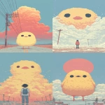 **sometimes, in front of Giant orange Cirrocumulus duck in nightmare, I like to sniff my armpits, they're the best armpits, and the smell, the smell is like durian fruit, the greatest and best durian fruit in the universe, I should know, my brain big, a big galaxy brain think lots, digital Surrealism --ar 41:71 --raw --sref 32 --stylize 1000 --p k183fpy ajjw9qi --v 7.0** - <@834468597551333468> (relaxed)