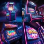 **star-nosed mole A highly dynamic and exciting sports arcade basketball game machine in a dimly lit arcade. The machine features a sleek, dark blue cabinet with vibrant glowing neon pink and cyan LED light strips. On the screen, a cartoonish explosion effect with the bold onomatopoeia "BOOM!" appears as a virtual ball swishes through the net. The overall style is a mix ofcyber-tech and pop comic**, with a global leaderboard and combo multiplier displayed on the side. The atmosphere is electric, with cinematic lighting and motion blur, capturing the peak moment of action. 8k, hyper-realistic, 3D render, Unreal Engine 5.** - <@1230536543622398016> (fast)