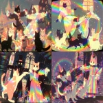 **John Backflip a cat who invented the backflip who was exiled for witchcraft meets his arch rival William Frontflip in a medieval painting of cute cats --niji 7 --ar 3:2 --sref 817015524 3703497071** - Remix (Strong) by <@937851746712186921> (relaxed)
-# Create, explore, and organize on [midjourney.com](<https://midjourney.com/imagine?from_discord=1>)