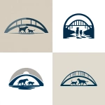 **The logo features a simple, elegant arched bridge silhouette forming a protective arc over minimal dog and cat silhouettes walking forward together beneath it. The bridge represents transition, safety, and hope. Style is clean, modern, and trustworthy, suitable for a 501(c)(3) nonprofit. Use minimalist linework, balanced proportions, and strong negative space. Color palette: deep sky blue and slate gray, optional warm cream accent. Flat vector style, no gradients, no shadows, no photorealism.** - <@218281711493054464> (fast)
-# Create, explore, and organize on [midjourney.com](<https://midjourney.com/imagine?from_discord=1>)