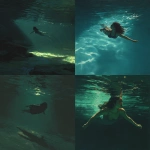 **Swimmer gliding just below the surface, long hair flowing, muted moonstone emerald and sand-colored light with subtle golden caustics, peaceful and quiet." --profile fbik8zy --v 7.0** - <@997706764311089183> (fast)
-# Create, explore, and organize on [midjourney.com](<https://midjourney.com/imagine?from_discord=1>)