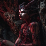 **❤️ 🔥 👹 😈 speleothem demon queen --p tvgdds9 zzmkt1u --ar 5:7 --sref 2673615244 --sw 25** - Image #4 <@370960263245070346>