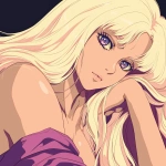 **original anime character, hand-drawn portrait style, thick bold outlines, clean cel-shading, visible sketch lines, crosshatching on fabric folds and underlying anatomy, ultra-detailed line art with zero clutter, sharp and defined facial features, full-color rendering, high visual clarity of face and body, character-centered composition include multiple perspective variants: frontal heroic close-up (face and torso squared), three-quarter angle showing jawline and stance depth, low-angle upward shot for size and presence, high-angle downward for clothing detail, side profile close-up with flowing fabric and sharp expression uncluttered background, zero special effects, only character and clothing, emphasis on silhouette, expression, pose, and detailed costume, anime character design with clear visual logic --niji 6 --raw** - Image #3 <@266429059049848832>