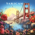 **coloring book cover drawing San Francisco, in the style of mixes realistic and fantastical elements, dreamlike illustrations, bloomcore, tasteful use of negative space, no text, sketchfab, adventurecore, magic realism --ar 83:107 --v 5.2** - Image #3 <@1144501518293282817>