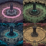 **Anime art style , desolate, ritual-infused graveyard built by a dark cult, used as both sacred ground and battleground. At the center stands a towering ritual altar, made of cracked obsidian stone, wrapped in glowing chains and etched with runes. The ground is arranged in a circular formation, with the altar at the heart suggesting an intentional design for dark ceremonies or energy channeling.** - <@189255832385486848> (fast)
-# Create, explore, and organize on [midjourney.com](<https://midjourney.com/imagine?from_discord=1>)