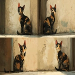 **josé clemente orozco style Tortie cat --ar 8:5** - Variations (Strong) by <@409716268476923920> (fast)
