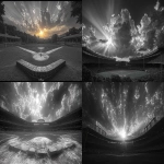 **Ansel Adams style monochronolith baseball stadium --ar 7:4 --q 2 --s 750 --v 6.1** - <@1045223853271568434> (fast)