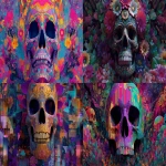 **Día de Muertos kaleidochromic digital glitch graffiti --ar 16:9** - <@391048027051261958> (relaxed)