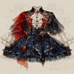 **fashion design sketch colorful pareidolia photograph --niji 7 --ar 3:4 --stylize 1000 --chaos 25** - Image #1 <@948741381743083580>