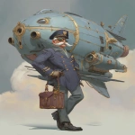 **an airshipcaptain named Mr. Dendrokinetic --ar 5:7 --v 7.0 --raw** - Image #4 <@1071135204846096475>