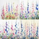 **A delicate watercolor painting of wildflowers, with pastel colors on a white background, focusing on the fine details and soft edges that give depth to each flower. The flowers include purple delphiniums, pink foxgloves, and blue forget-me-nots, creating a serene and naturalistic theme. There is an emphasis on the natural beauty of nature, with subtle shading and a sense of tranquility. This artwork would be perfect for home decor or interior design projects. --ar 128:75 --v 6.0 --s 250** - <@756269320539209761> (fast)
-# Create, explore, and organize on [midjourney.com](<https://midjourney.com/imagine?from_discord=1>)
