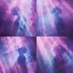 **surreal cinematic poster, dreamy light projection, abstract human silhouette in a beam of cinema light, grainy analog film texture, glowing colors pink blue violet, mysterious atmosphere, artistic festival poster, retro-futuristic tone, no text, no typography, vertical format, detailed lighting, soft focus --ar 4:5 --v 6.0 --raw** - Variations (Strong) by <@974048812777762846> (fast)
