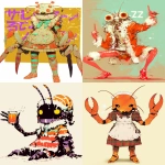 **arch-villain festive holiday crustacean action pose --ar 3:4 --p 4eivnfi ytssbes --niji 6** - <@1007424650726350968> (fast)