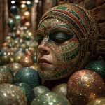 **Green emeralds kathakali smoke and mirrors bathhouse. Glitter glitter balloon balloons balloons --s 250 --v 7.0** - Image #1 <@974789918188535848>