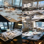 **Overhead view of design studio table with scattered sketches, material samples, lighting catalogs, pencils and markers, collaborative workspace, bright natural light, creative atmosphere --ar 1:2** - <@794327127260266516> (fast)
-# Create, explore, and organize on [midjourney.com](<https://midjourney.com/imagine?from_discord=1>)