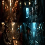 **a cinematic still of 20 wild west criminals chained and restrained inside a carriage of a heavily fortified steam train, a Ridley Scott film --ar 7:3 --s 250 --v 7.0 --p tvxiigz** - <@873411100627042354> (fast)
-# Create, explore, and organize on [midjourney.com](<https://midjourney.com/imagine?from_discord=1>)