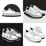 **white simple shoes 👞 logo,3 lines, vector design circle foxfire, line art --ar 1:1 --seed 3975746857 --stylize 400 --v 6.1** - <@1010963827053043793> (relaxed)