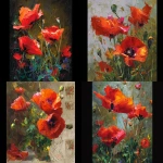 **<https://s.mj.run/HazaVi7ln8k> Generate a painting in the style of this painting. Painting scarlet poppies --v 7.0** - <@1171132266240553092> (fast)