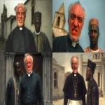 **<https://s.mj.run/SnE9cQJBkWk> wearing a catholic priest wardrobe, standing beside a Nigerian man who is wearing traditional Nigerian wardrobe, old church in the background, realistic, photorealistic, --ar 16:9 --v 7.0 --s 50** - <@990985509620842596> (fast)