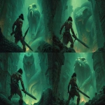 **conan the barbarian in an attack pose holding a greatsword ready to strike a massive evil snake with huge fangs in an ancient temple. Scener is dark and grim with eerie green lighting. Frank Frazetta style. --ar 16:9 --v 7.0** - Variations (Strong) by <@185556629561933824> (fast)
-# Create, explore, and organize on [midjourney.com](<https://midjourney.com/imagine?from_discord=1>)