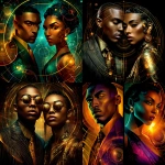 **Harlem Renaissance Afrocentric Futurism male and female beings --s 1000 --v 7.0 --p fv5f8vr** - <@804921100534153246> (fast)
-# Create, explore, and organize on [midjourney.com](<https://midjourney.com/imagine?from_discord=1>)