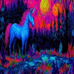 **past the witching hour, ultraviolet unicorn ukiyo-e by M A Aguilar --ar 295:166 --style raw --s 250 --c 25 --q 2 --p x1ml6ks 7t7o6mb** - Image #3 <@1059634795207991457>