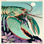 **The "festive holiday crustacean" of Christmases past, typographic poster. --ar 5:6 --raw --sref 3866362 --p by1gz4d --v 7.0** - Image #2 <@1209615304372658177>