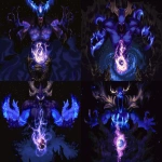 **A colossal cosmic entity of pure void energy, its massive form glowing with deep blues and purples, crowned with jagged crystalline horns radiating ethereal light. Its chest contains a swirling miniature galaxy, pulsing with gravitational power, as if holding an entire universe within. The creature’s arms are outstretched in a commanding, godlike gesture, void tendrils and nebula-like wisps spiraling around it. Its faceless head glows with faint, piercing eyes, exuding an overwhelming presence of cosmic dominion. The background is a vast expanse of space, dotted with distant stars and galaxies, the darkness around it bending under its immense gravitational pull. Hyper-detailed, cinematic lighting, epic fantasy-meets-sci-fi concept art, ultra high resolution, cosmic scale. utopian toast --ar 3:2 --p yqp5qk7 tzl2qbv --v 6.0 --cw 100 --cref <https://s.mj.run/kk6udE1znbM>** - Variations (Strong) by <@106534493057220608> (relaxed, stealth)